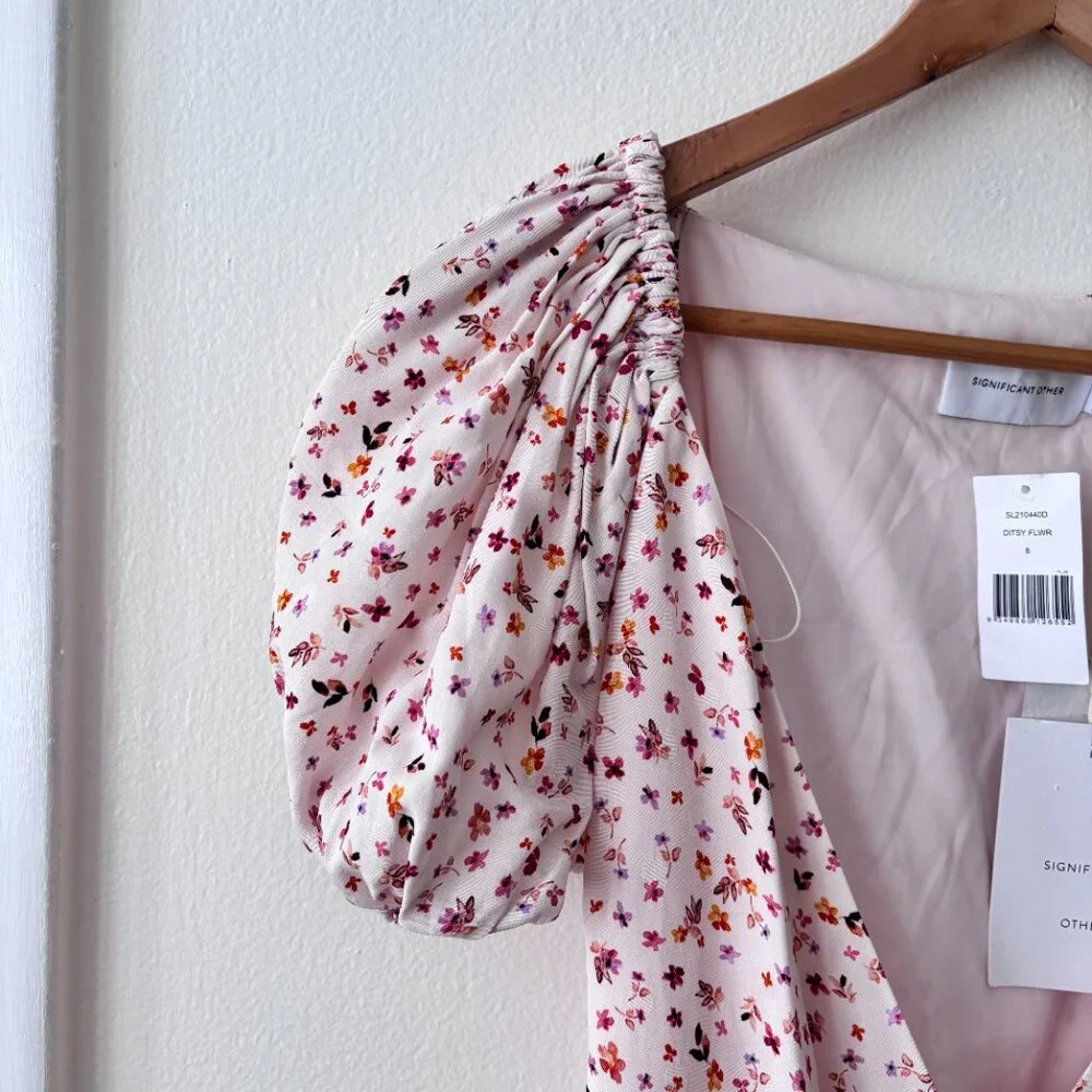Significant Other Andrea Floral Mini Dress in Ditsy Wild Flower - Picture 5 of 8
